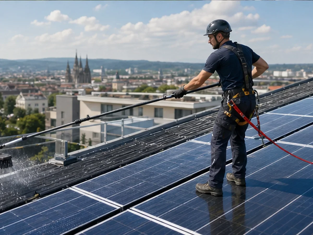 Vogelkot und Pollen auf Solarmodulen - Material und Werkzeug